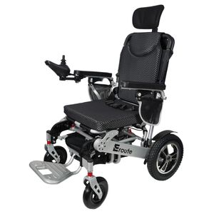 Eroute 8000F Elektro-Faltrollstuhl Elektrorollstuhl Rollstuhl mit automatischer Faltung – 500W Rollstuhl – bis zu 130 kg