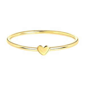 Lucardi - Damen Ring - Herzförmig - Schmuck - Geschenk Gold