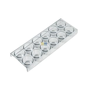 Siemens Eiereinsatz, Halter 12 Eier für die Kühlschranktüre 280x99mm transparent 00654245 / 654245