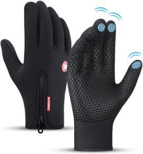 Fahrradhandschuhe, Wasserdicht Thermohandschuhe, Touchscreen Handschuhe Herren, Winter-Winterhandschuhe Fahrradhandschuhe, rutschfest Handschuhe Für Fahrrad Wandern Bergsteigen