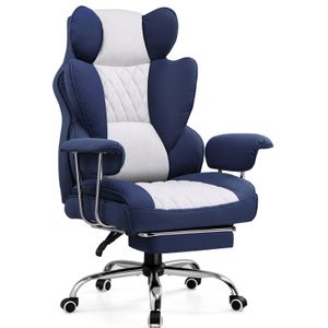 GTPLAYER Gaming Stuhl, Gamer Stuhl, Ergonomischer Bürostuhl mit Fußstütze verstellbare Lenden und Kopfkissen, Gaming Chair Gepolstert, Gaming Sessel