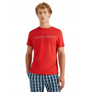 Tommy Hilfiger Herren Lounge Logo T-Shirt, rot M