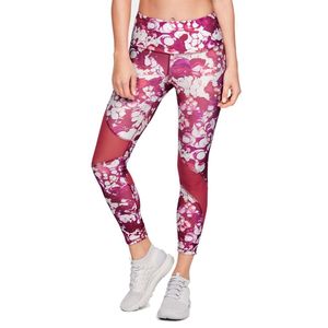 Dámské legíny UNDER ARMOUR HeatGear Armour Ankle Crop Print Pink Růžová S