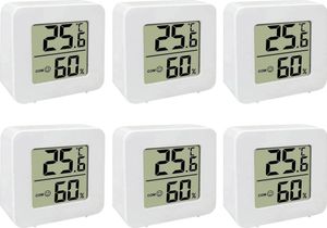 6Stück Mini LCD Digital Thermometer Hygrometer Inner Raumthermometer Elektronisches Temperatur