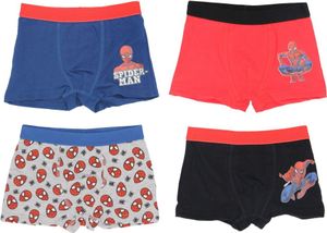 Spiderman boxerky 4-pack - Pohodlná bavlnená spodná bielizeň pre deti 98/104