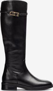 Unisa Stiefel ELORI, Glattleder, Schwarz, Damen