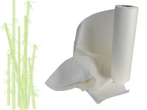 Küchenrolle aus Bambus, Alternative zu Haushaltsrolle Papiertücher, Küchentuch