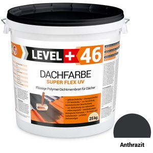 Farba Dachowa Elastyczna 25KG Antracyt Płynna Folia Dachowa Level Plus 46