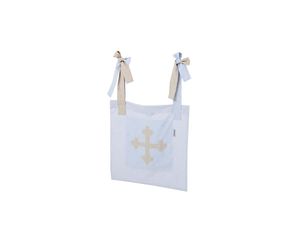 Hoppekids Fairytale Knight Bett-Tasche mit Bändern Hellblau / Grau