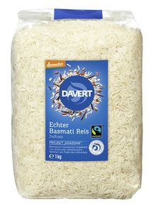 Davert - Echter Basmati Reis, weiß FAIRTRADE - 1kg