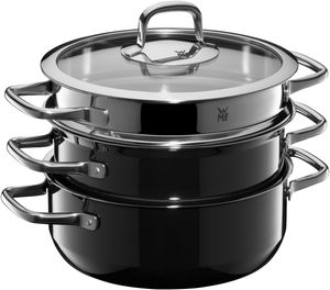 WMF Fusiontec Compact Cooking Pot Set 3-PIECE Black 515615290