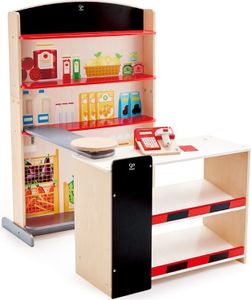 Obchod Hape s pokladňou a skenerom