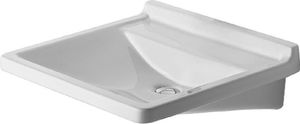 Duravit Waschtisch VITAL MED STARCK 3 ohne Überlauf, mit Hahnlochbank, 600 x 545 mm, Hahnloch-Vorstich weiß
