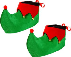 Slonie topánky v zelenej farbe - trpasličie topánky - návleky na topánky elfov