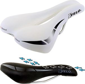 Sattel Velo, Damen, Wide:channel, weiß, Velo, 250339