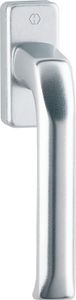 Hoppe Fenstergriff London O13 / U34 Aluminium F1 VK-Länge 32mm Kunststoff-Rosette mit 10mm Nocken - 790609
