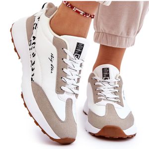 Damen Sneakers Memory Foam System Big Star LL274957 Weiß 39