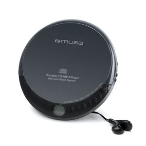 MUSE M-900 DM - Programmierbarer CD / MP3-Player - Anti-Schock-Funktion - LCD-Display - Programmierbare Titel: CD 20, MP3 99 - Schwarz