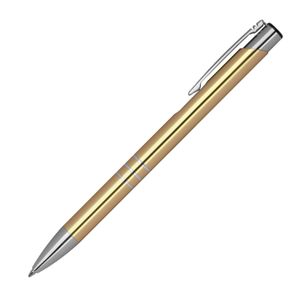 10 Kugelschreiber aus Metall / Farbe: gold