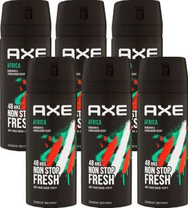 Axe Africa 6 x 150 ml Deodorant Deospray Deo Spray Set neues Design