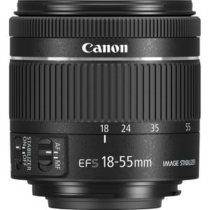 Canon EF-S 18-55mm f/4-5.6 IS STM Objektiv, Standardzoomobjektiv, 12/10, 18 - 55 mm, Bildstabilisator, Canon EF-S