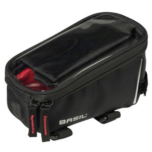 Basil Sport Design Rahmentasche 1 Liter schwarz wasserabweisend Fahrradtasche Fahrrad, Farbe:schwarz