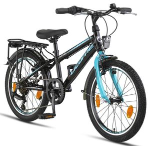 Licorne Bike Carter Premium Mountainbike in 20 Zoll Fahrrad für Kinder Mädchen Jungen 6 Gang Shimano Schaltung