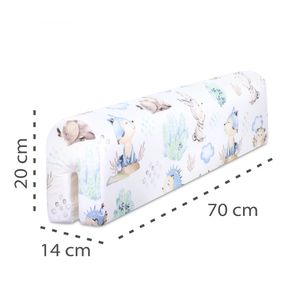 Ochrana okraja postele pre detské postele 70 cm - Ochrana okraja rámu postele detská postieľka bavlnený ježko