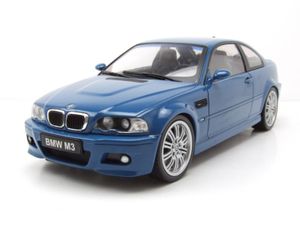 BMW M3 E46 2000 blau Modellauto 1:18 Solido