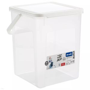 Waschpulver Aufbewahrungsbox Transparent 9L Rotho mit Deckel Waschmittelbehälter Kunststoff 5kg / 9L, Transparent