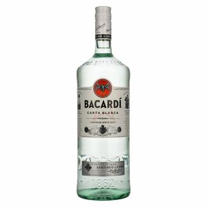 Bacardi Ron Carta Blanca Superior White Rum 37,50 %  1,50 Liter