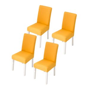 Poťahy na stoličky 4 kusy, elastický poťah na stoličky, elastický poťah na stoličky, odnímateľný umývateľný poťah na stoličky, odolný univerzálny, pre jedáleň, hotel, banket, svadbu, dekoráciu na večierky