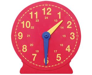 Betzold 2619 - Demonstrations-Uhr, Lern-Uhr Durchmesser 41 cm - Mathe Rechenuhr