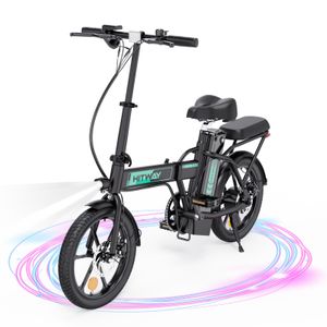 E-bike Klapprad ,elektrisches Fahrrad faltbar ,16 Zoll ,250W Hinterradnabenmotor , 30-70 km Distanz ，Entfernbare Batterie