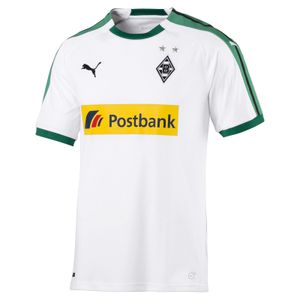 PUMA BMG Home Replica with Sponsor Logo Herren Fußball-Shirt Weiss, Größe:L