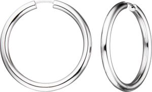 JOBO Creolen rund 925 Sterling Silber Ohrringe Silberohrringe Silbercreolen