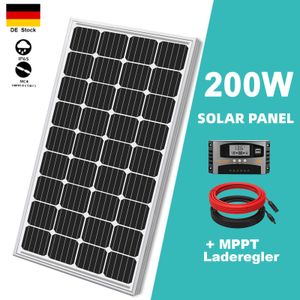 200W Monokristallin Solarmodul Photovoltaik PV 12V Mono Solarpanel Solar Set 200 Watt, 0%*