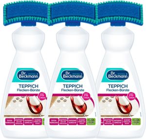 3 x Dr.Beckmann Teppich Flecken-Bürste je 650 ml Mit Oxy-Kraft undAlkohol