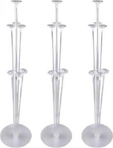 Ballonständer-Halter-Set, wiederverwendbar für Dekorationsartikel für Geburtstagshochzeiten und Partys (3er-Set)