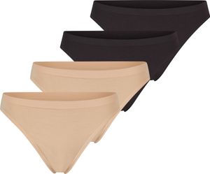 sloggi 4er Pack GO Sense Tanga Tanga im modernen puristischen Design, Super weich und komfortabel, Mit kleinem Heatseal Markenschriftzug über dem Beinabschluss