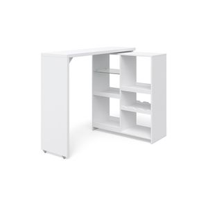 Livinity® Barový stôl Vega, 138 x 39 cm, biely