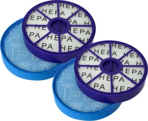 vhbw Filter-Set kompatibel mit Dyson DC20, DC21, DC19, DC29 Staubsauger - 4x Filter (Vormotor-Filter, HEPA-Nachmotor-Filter)