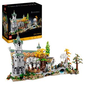 LEGO 10316 Icons Der Herr der Ringe: Bruchtal, Großes Set mit 15 Minifiguren, darunter Frodo und Sam, Fanartikel für Erwachsene, Baue und stelle das Tal von Mittelerde aus (Amazon Exclusive)