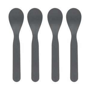 Lässig Baby Löffel-Set, 4-tlg. anthracite