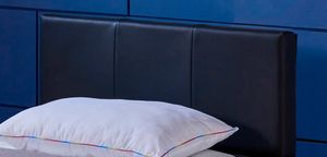 HOME DELUXE - LED Bett ASTEROID 90 x 200 Schwarz Polsterbett Bett inkl. Lattenrost