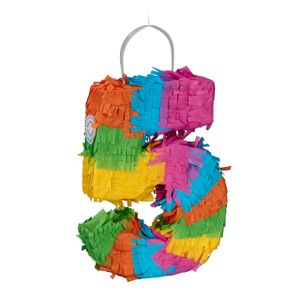 relaxdays Mini Pinata Zahl 5