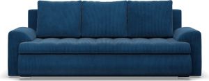 Sofa 3-Sitzer  mit Schlaffunktion, Cord - Dunkelblau