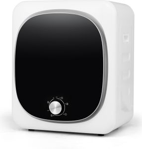 COSTWAY Mini suszarka bębnowa 800W, 5 kg, 5 programów, suszenie do 69 ℃, suszarka wyciągowa z zabezpieczeniem przed przegrzaniem i wielokrotną filtracją
