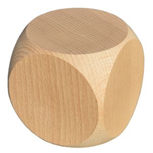 Blanko Holzwürfel 60mm Gebetswürfel Blanko-Würfel Holz unbedruckt Buche