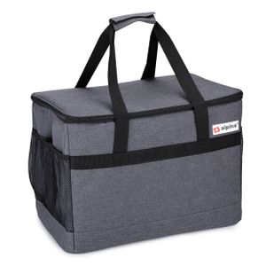 chladicí taška alpina 30L - box na oběd - izolovaná - použitelná za tepla i za studena - šedá